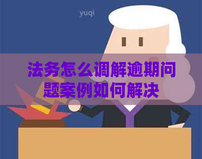 法务怎么调解逾期问题案例如何解决