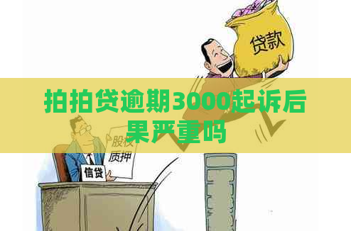 逾期3000起诉后果严重吗