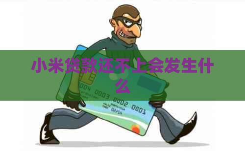 小米贷款还不上会发生什么