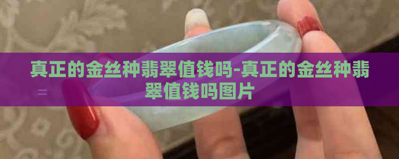 真正的金丝种翡翠值钱吗-真正的金丝种翡翠值钱吗图片