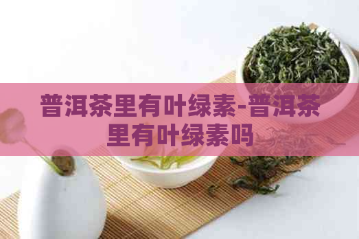 普洱茶里有叶绿素-普洱茶里有叶绿素吗