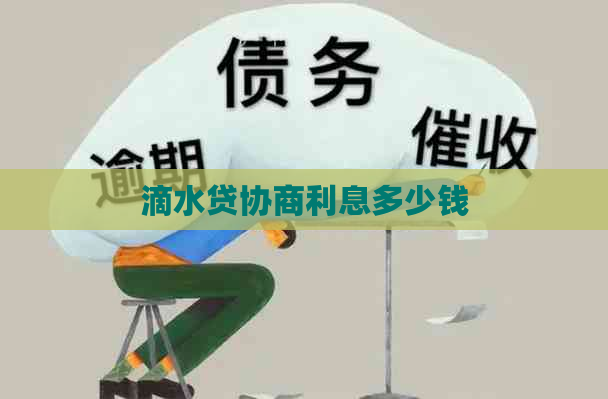 滴水贷协商利息多少钱