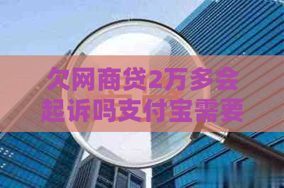 欠网商贷2万多会起诉吗支付宝需要注意什么