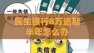 民生银行8万逾期半年怎么办