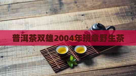 普洱茶双雄2004年班章野生茶