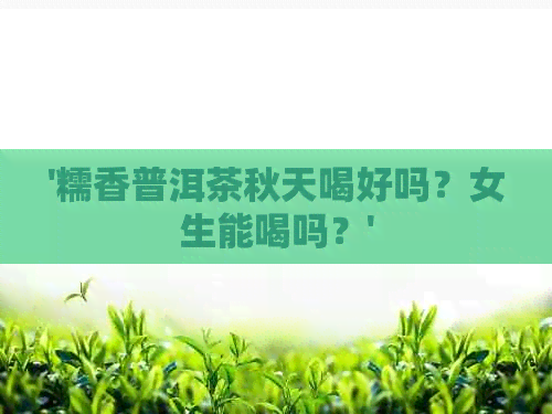 '糯香普洱茶秋天喝好吗？女生能喝吗？'