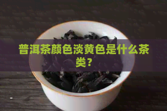 普洱茶颜色淡黄色是什么茶类？