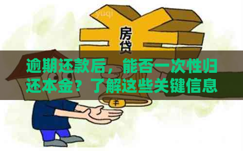 逾期还款后，能否一次性归还本金？了解这些关键信息至关重要