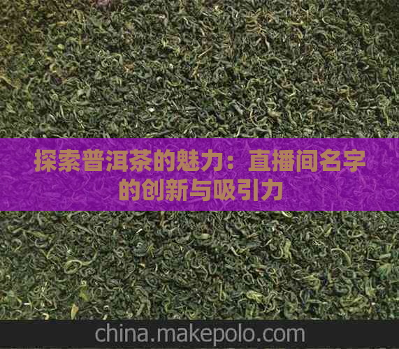 探索普洱茶的魅力：直播间名字的创新与吸引力