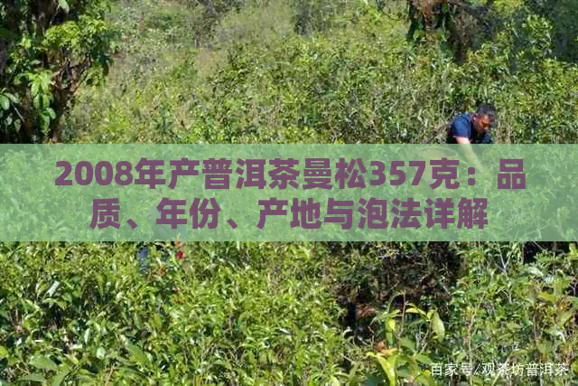 2008年产普洱茶曼松357克：品质、年份、产地与泡法详解