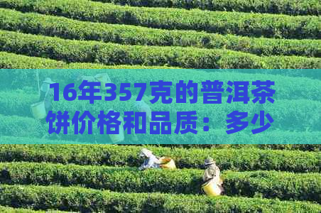 16年357克的普洱茶饼价格和品质：多少钱一个，是否适合现在饮用？