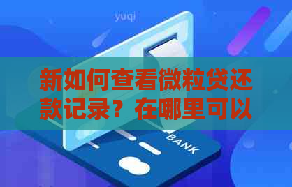 新如何查看微粒贷还款记录？在哪里可以找到相关信息？