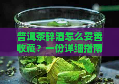 普洱茶碎渣怎么妥善收藏？一份详细指南让你轻松掌握！