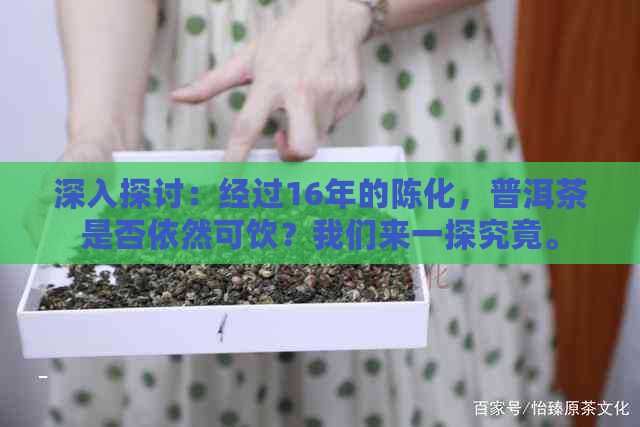 深入探讨：经过16年的陈化，普洱茶是否依然可饮？我们来一探究竟。