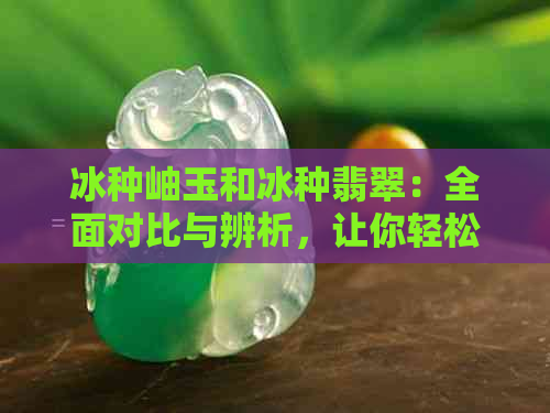 冰种岫玉和冰种翡翠：全面对比与辨析，让你轻松掌握两者差异