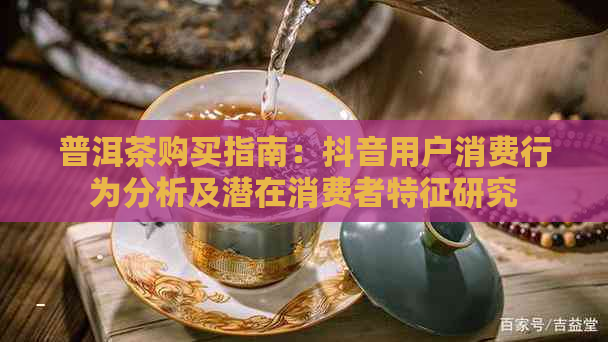 普洱茶购买指南：抖音用户消费行为分析及潜在消费者特征研究