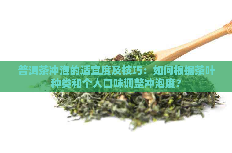 普洱茶冲泡的适宜度及技巧：如何根据茶叶种类和个人口味调整冲泡度？