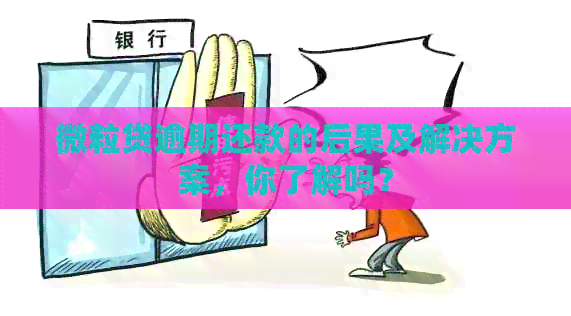 微粒贷逾期还款的后果及解决方案，你了解吗？