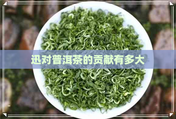 迅对普洱茶的贡献有多大