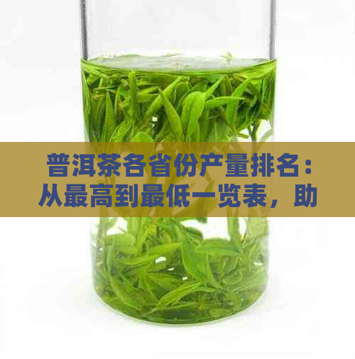 普洱茶各省份产量排名：从更高到更低一览表，助你了解全球普洱茶产业格局