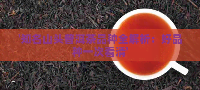 '知名山头普洱茶品种全解析：好品种一次看清'