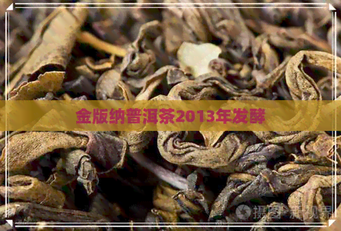 金版纳普洱茶2013年发酵