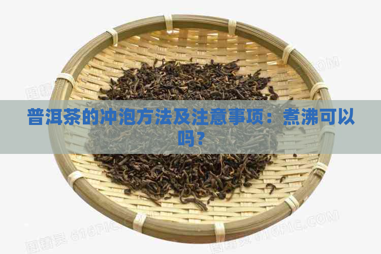 普洱茶的冲泡方法及注意事项：煮沸可以吗？