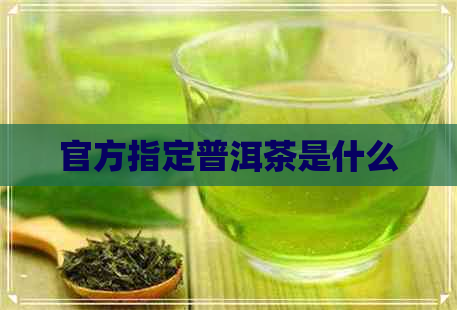 官方指定普洱茶是什么