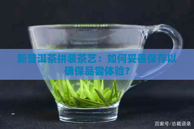 新普洱茶拼装茶艺：如何妥善保存以确保品尝体验？