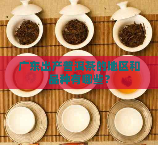 广东出产普洱茶的地区和品种有哪些？