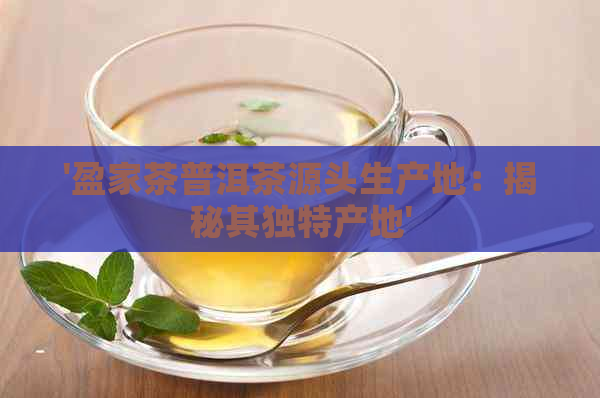 '盈家茶普洱茶源头生产地：揭秘其独特产地'