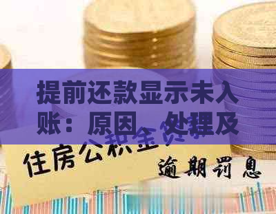 提前还款显示未入账：原因、处理及影响解答