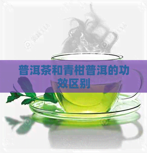 普洱茶和青柑普洱的功效区别