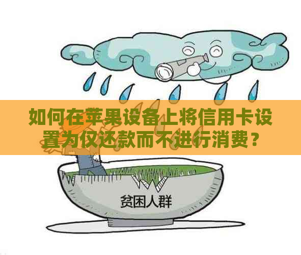 如何在苹果设备上将信用卡设置为仅还款而不进行消费？