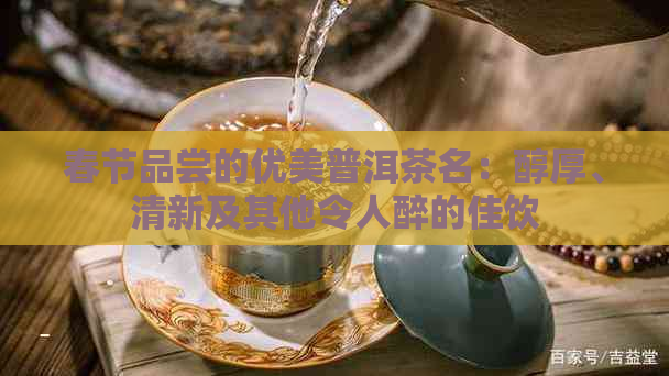 春节品尝的优美普洱茶名：醇厚、清新及其他令人醉的佳饮