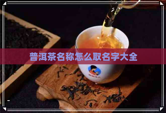 普洱茶名称怎么取名字大全