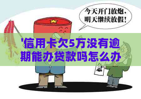 '信用卡欠5万没有逾期能办贷款吗怎么办？如何操作？'