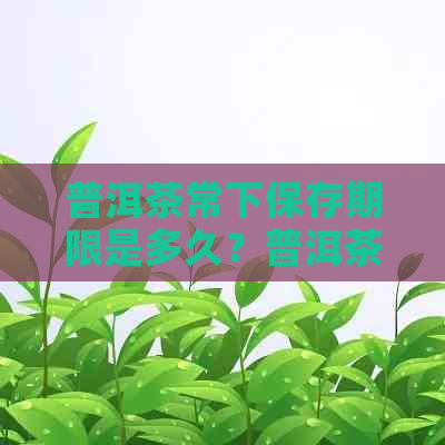 普洱茶常下保存期限是多久？普洱茶能放多久？