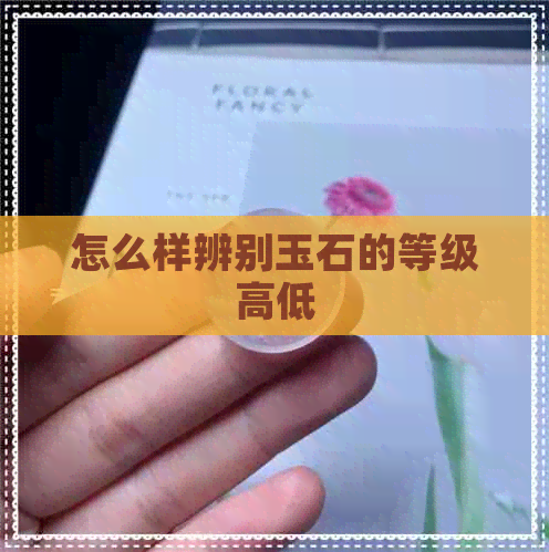 怎么样辨别玉石的等级高低