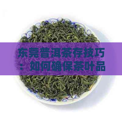 东莞普洱茶存技巧：如何确保茶叶品质和保存期限？