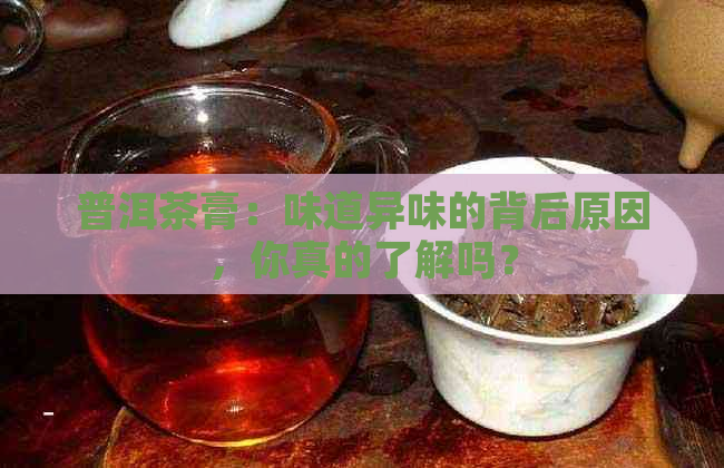 普洱茶膏：味道异味的背后原因，你真的了解吗？