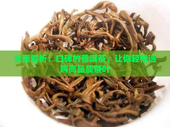 全面解析：口碑的普洱茶，让你轻松选购高品质茶叶