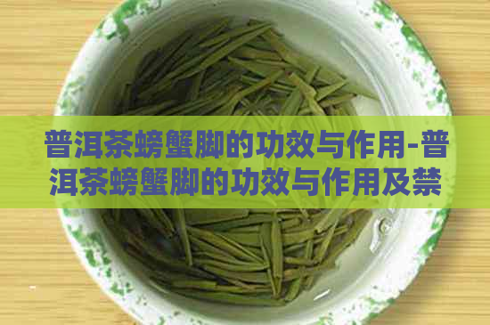 普洱茶螃蟹脚的功效与作用-普洱茶螃蟹脚的功效与作用及禁忌