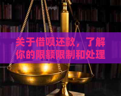 关于借呗还款，了解你的限额限制和处理策略