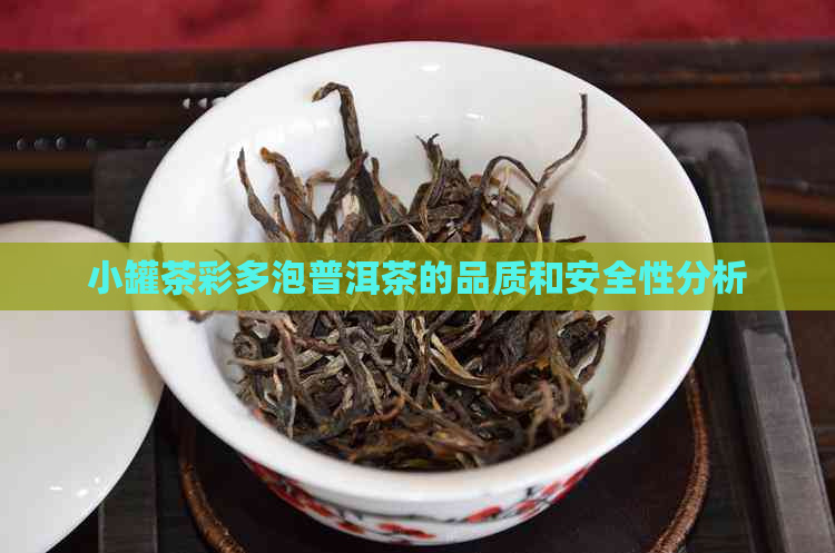 小罐茶彩多泡普洱茶的品质和安全性分析