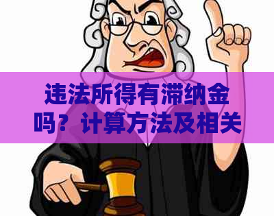 违法所得有滞纳金吗？计算方法及相关规定解析