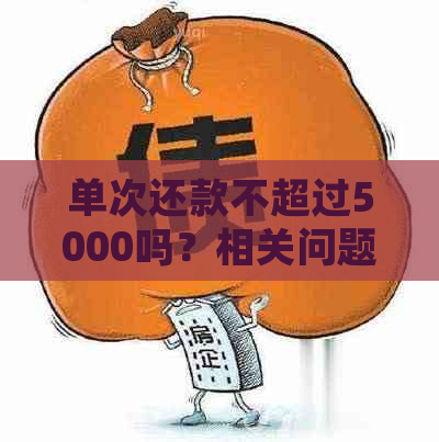 单次还款不超过5000吗？相关问题解答与处理