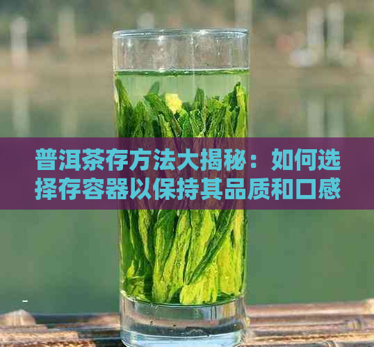 普洱茶存方法大揭秘：如何选择存容器以保持其品质和口感