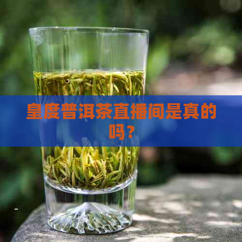 皇度普洱茶直播间是真的吗？