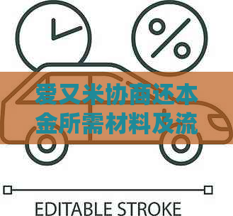 爱又米协商还本金所需材料及流程详细解析，仅还本金的申请方式与注意事项